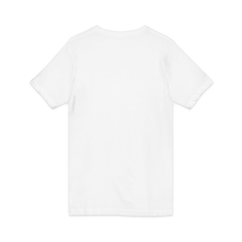 Cyberfueled V-Neck Tee — Coffee Rocket Graphic T-Shirt