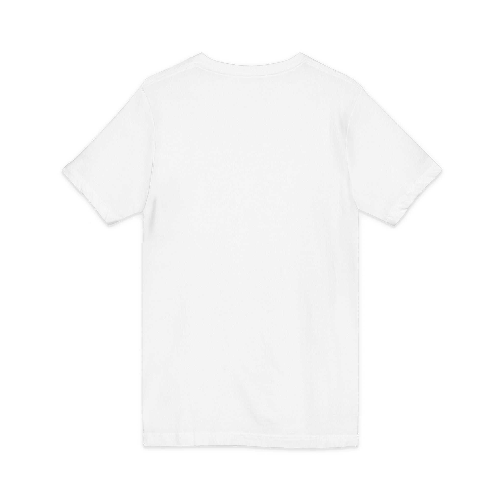 Cyberfueled V-Neck Tee — Coffee Rocket Graphic T-Shirt