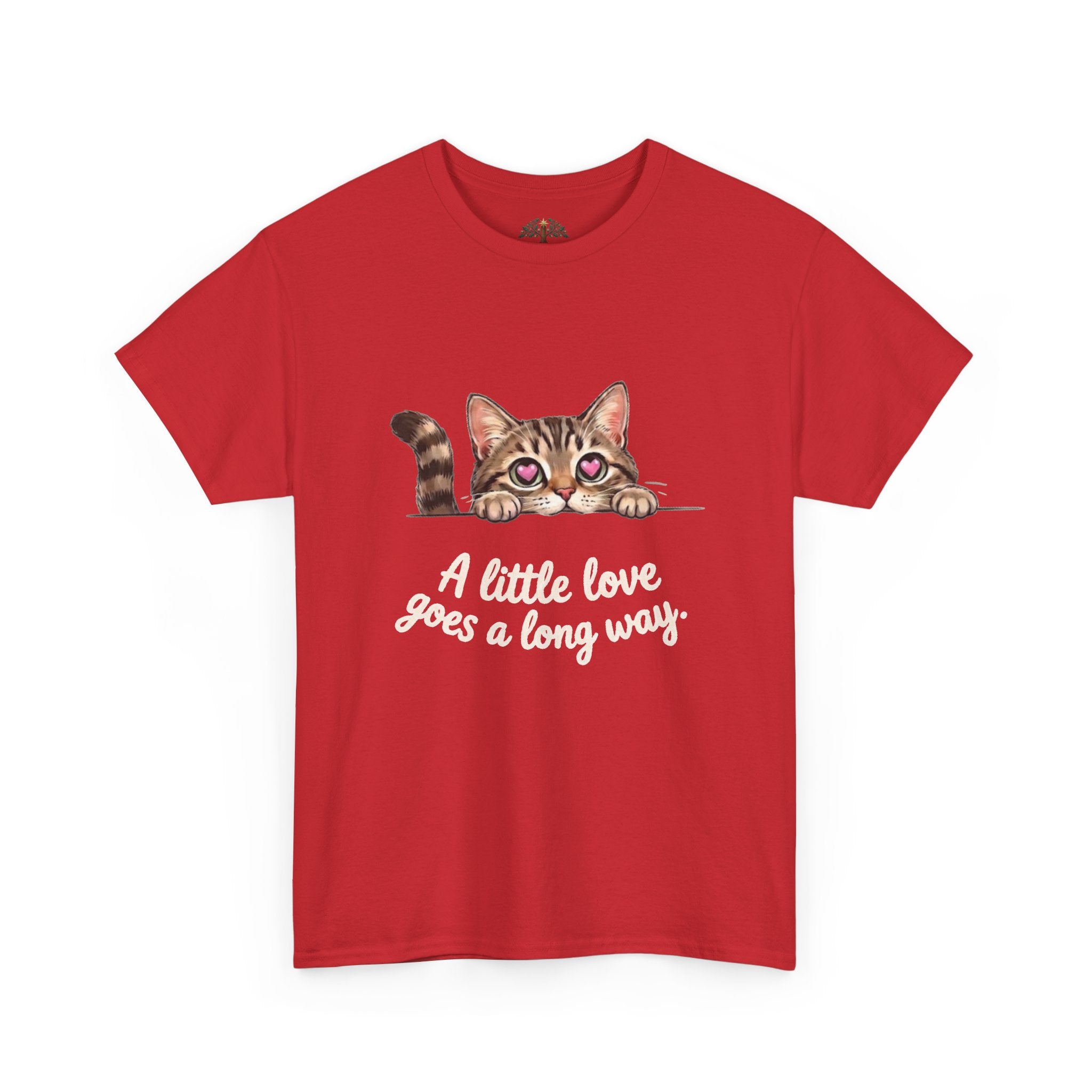 Cat T-Shirt — Cute Kitten "A Little Love Goes a Long Way" Tee
