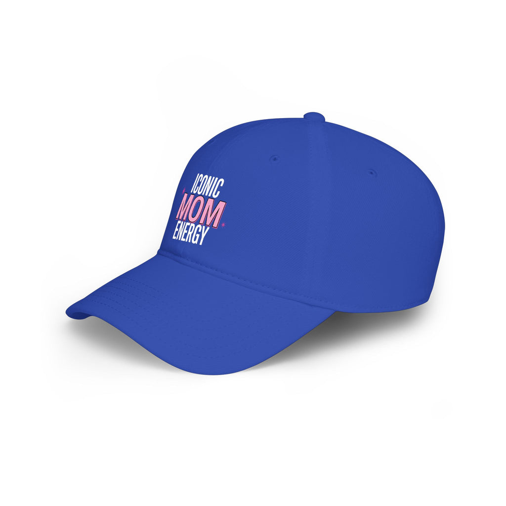 Iconic Mom Energy Low Profile Baseball Cap — Embroidered Graphic Hat