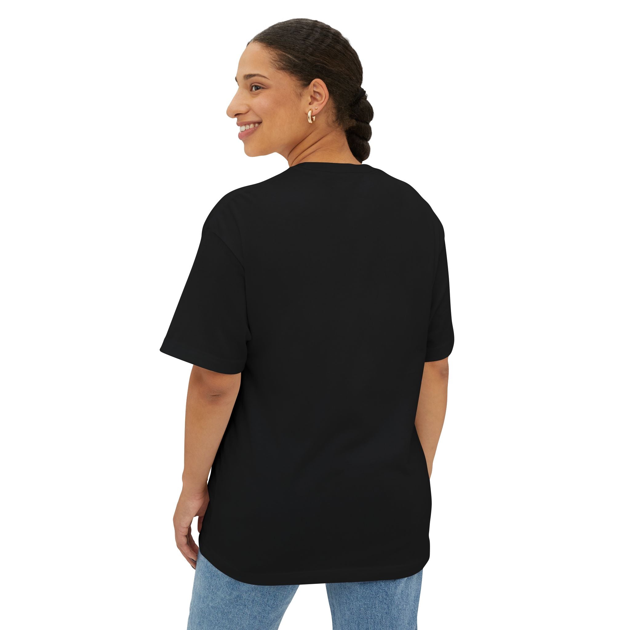 Purr-tection Mode On Oversized Boxy Tee — Unisex Graphic Cat Streetwear T-Shirt