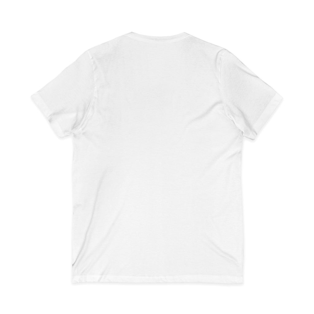 Cyberfueled V-Neck Tee — Coffee Rocket Graphic T-Shirt